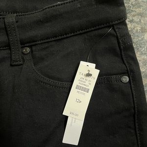 NWT Talbots black straight legs jean size 12p